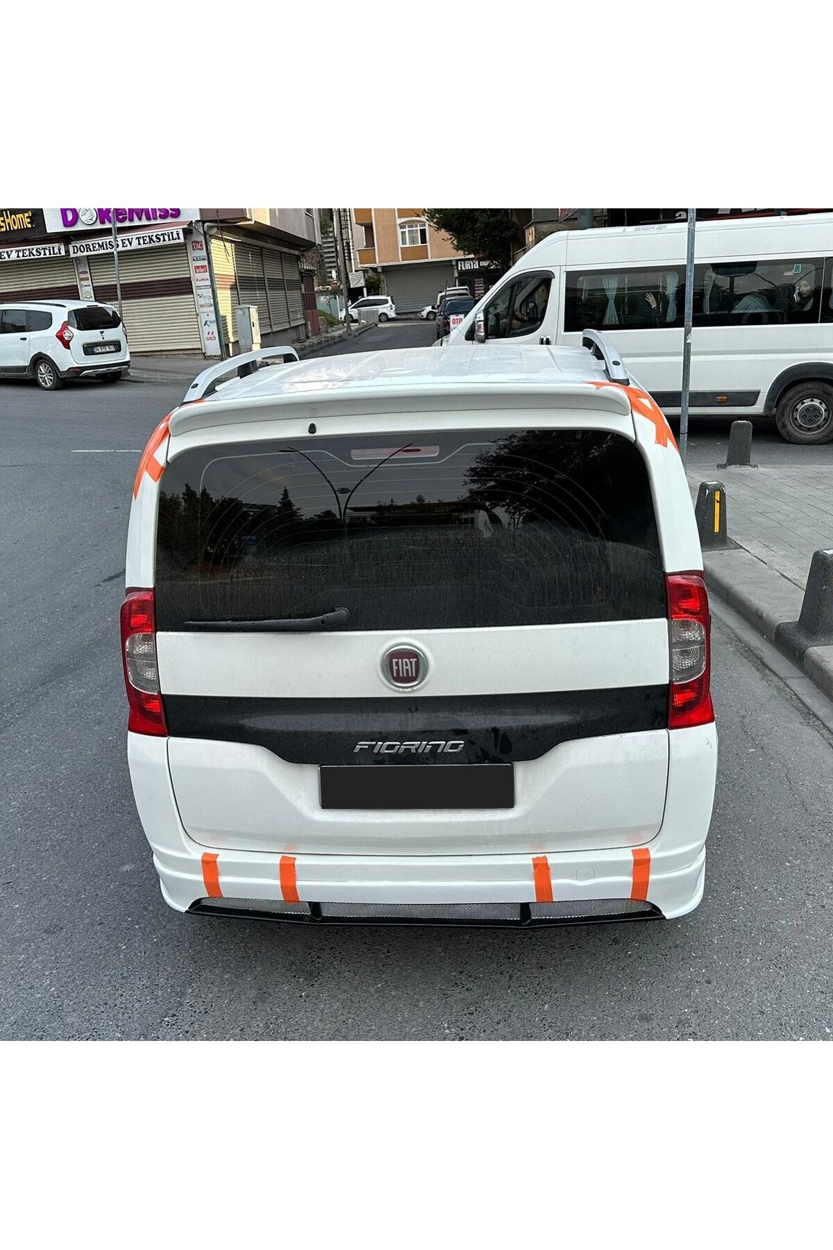 CİTROEN NEMO UYUMLU BEYAZ BOYALI SPOİLER PLASTİK 2