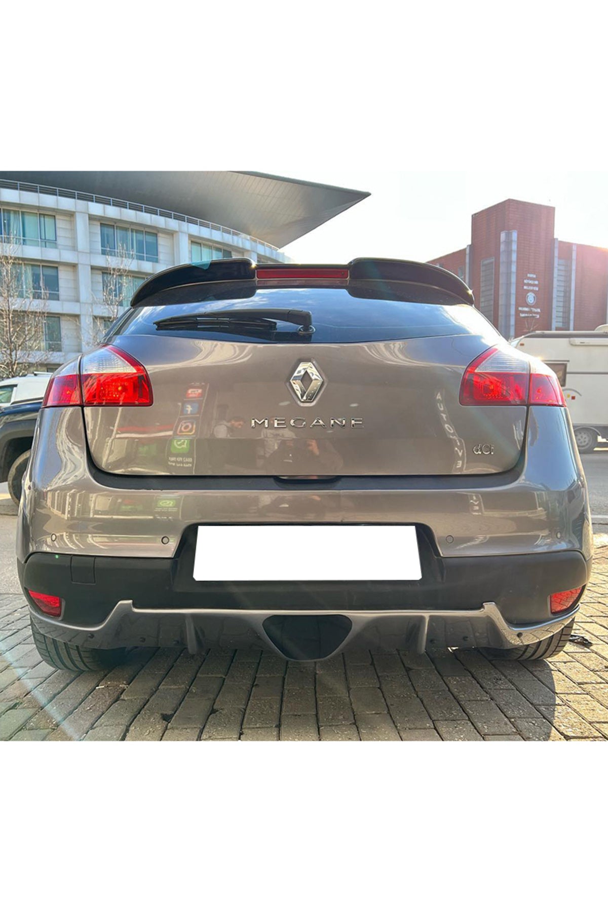 Renault Megane 3 Rs Uyumlu Egzoz Görünümlü Difüzör Coupe (Plastik) 2