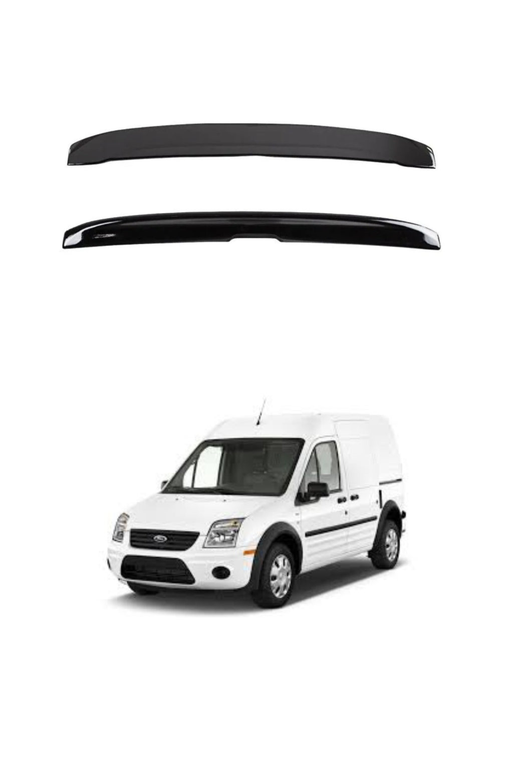 FORD TOURNEO CONNECT 2002-2014 UYUMLU PARLAK SİYAH SPOİLER PLASTİK 4