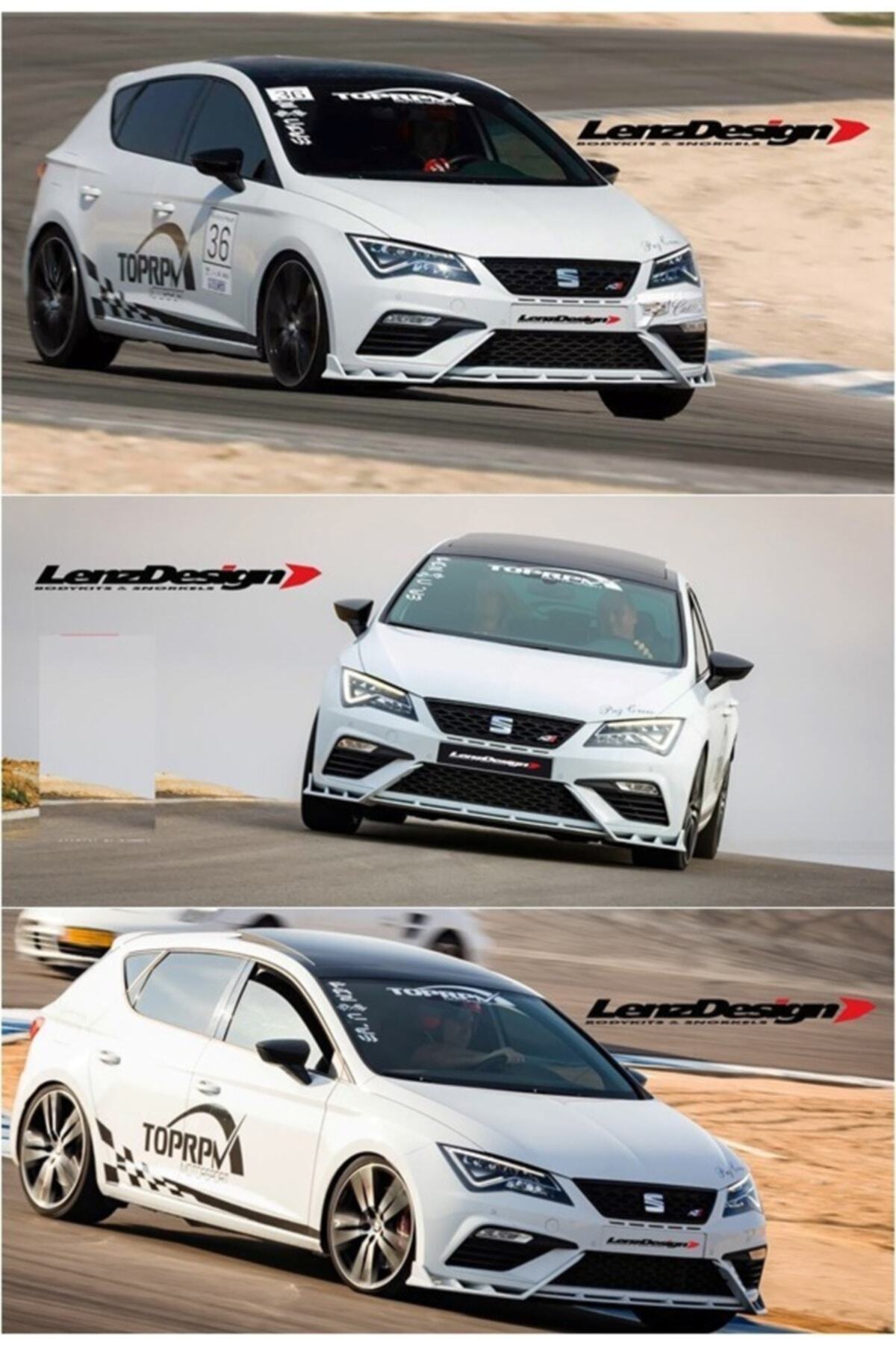 Seat Leon Mk3.5 Race Cup Lenzdesing Ön Tampon Lipi Parlak Siyah