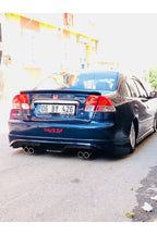 Honda Civic Vtec 2 2001-2004 Makyajsız Kasa Uyumlu Boyasız Plastik Custom Arka Ek