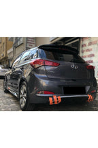 Hyundai i20 2015-2017 Uyumlu Parlak Siyah Plastik Egzoz Görünümlü Difüzör