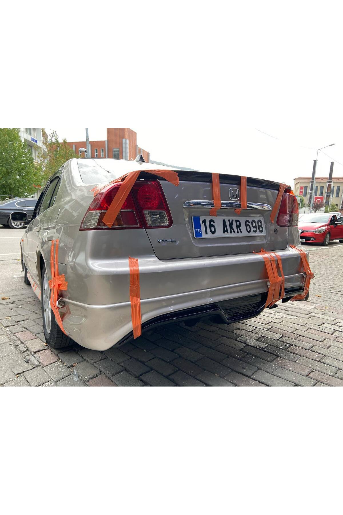Honda Civic Vtec 2 2001-2004 Makyajsız Kasa Uyumlu Boyasız Plastik Custom Arka Ek