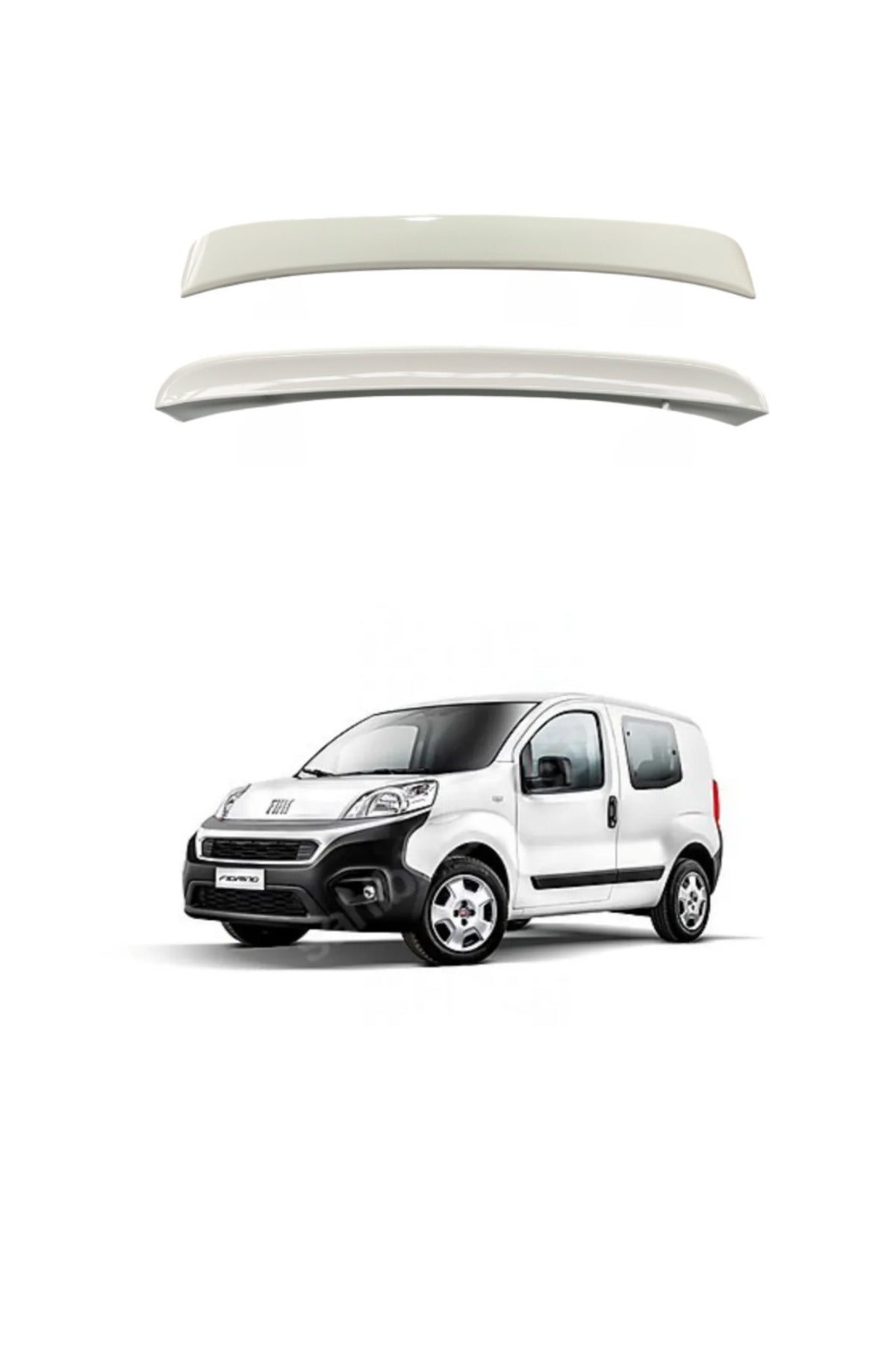 FİAT FİORİNO UYUMLU BEYAZ BOYALI SPOİLER PLASTİK 3
