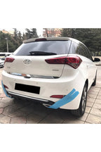 Hyundai i20 2015-2017 Uyumlu Parlak Siyah Plastik Egzoz Görünümlü Difüzör 4