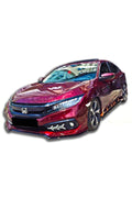 Honda Civic Fc5 2019-2021 Makyajlı Kasa Uyumlu Mugen Body Kit Seti Boyasız Plastik
