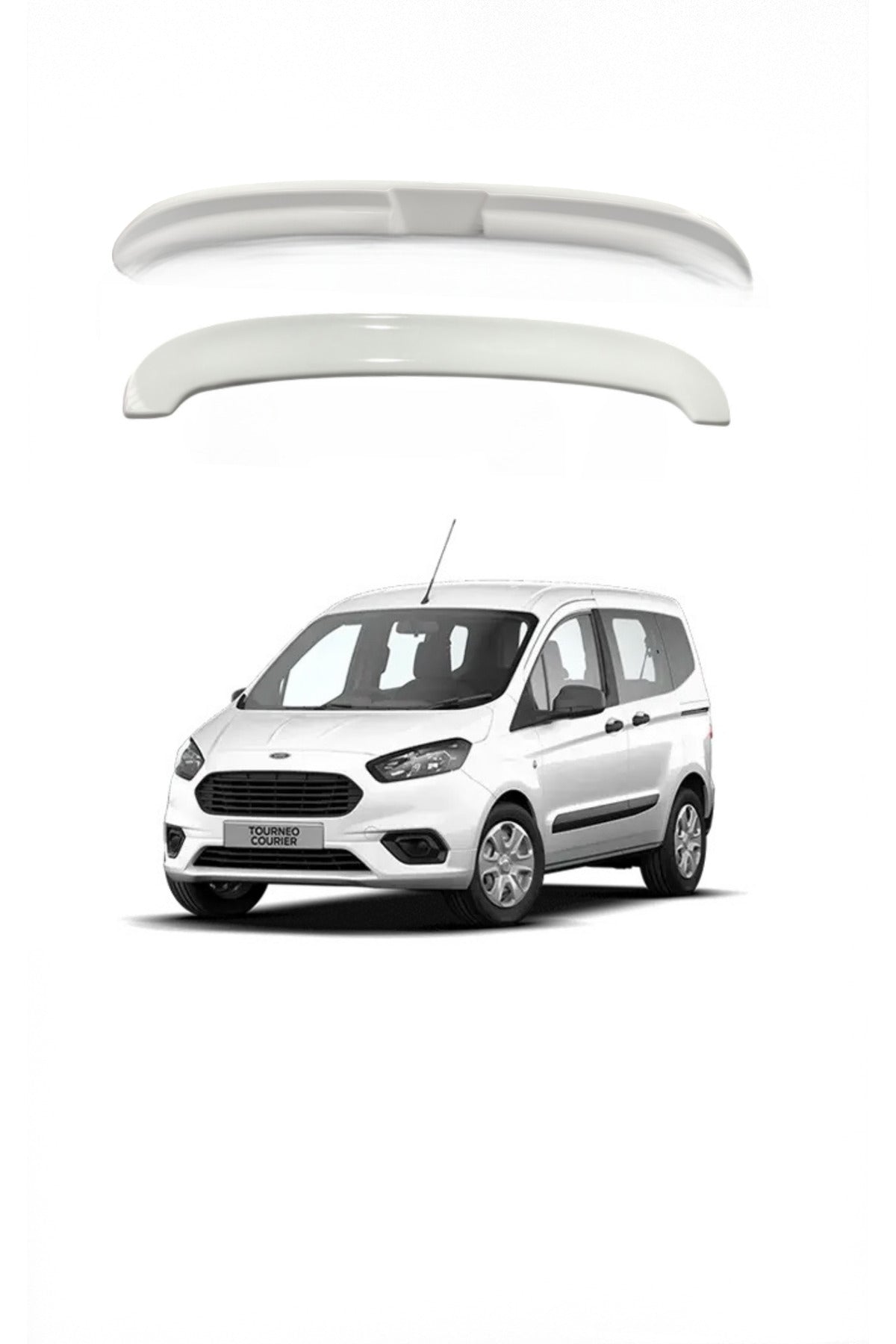 FORD COURİER UYUMLU BEYAZBOYALI SPOİLER PLASTİK 2