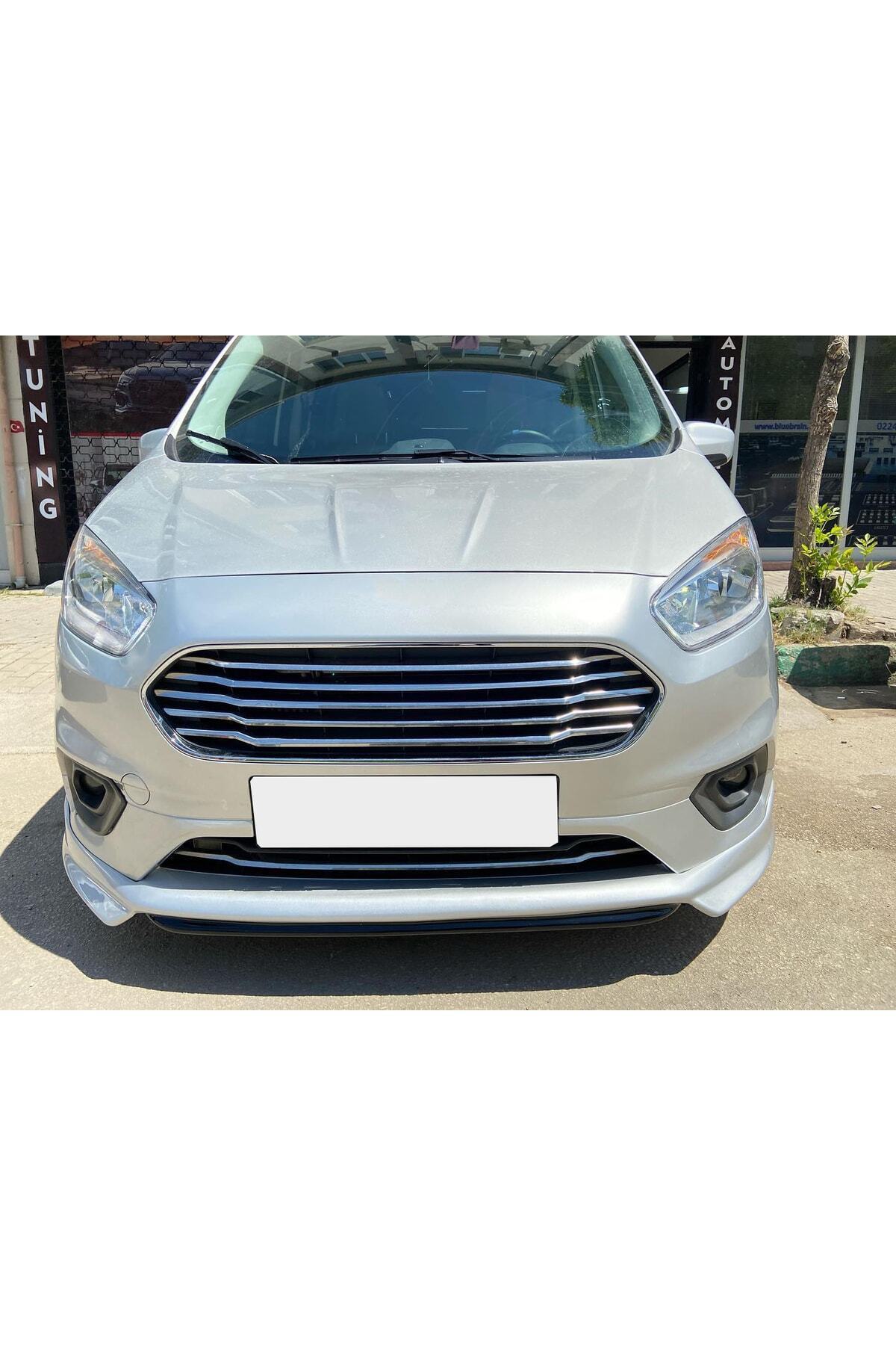 Ford Tourneo Courier 2018-2023 Makyajlı Kasa Uyumlu Boyasız Plastik Ön Tampon Eki 3