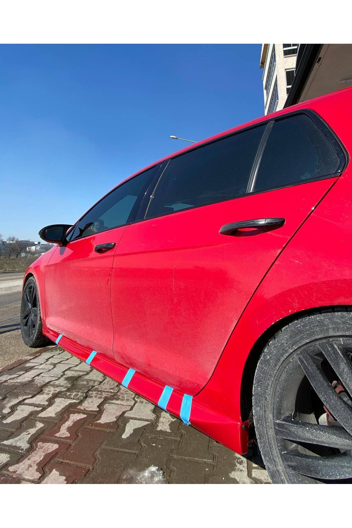 Volkswagen Golf 7 2012-2019 Boyasız Plastik Aero Marşpiyel
