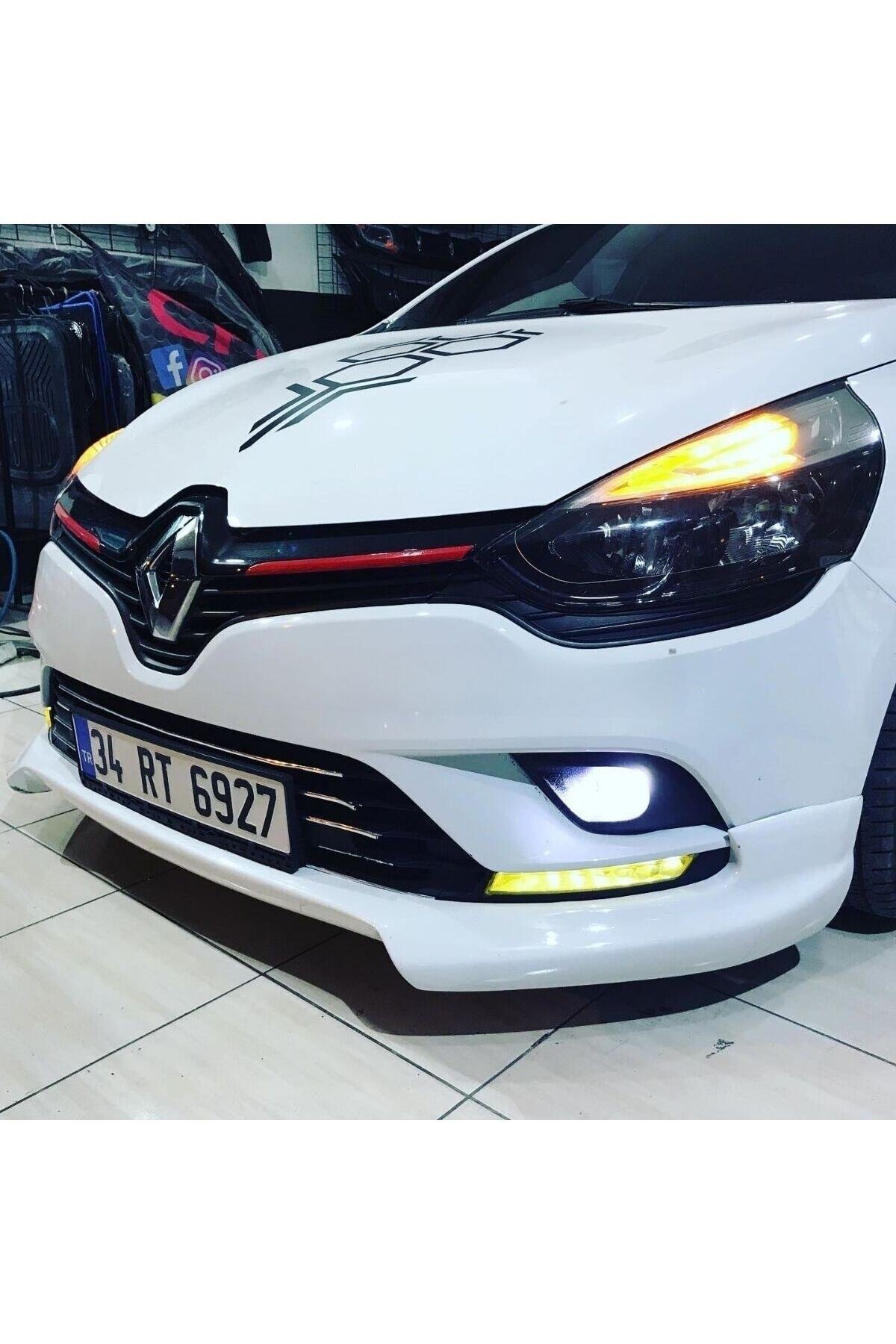 Renault Clio 4 Uyumlu Makyajlı Body Kit Seti Plastik 2