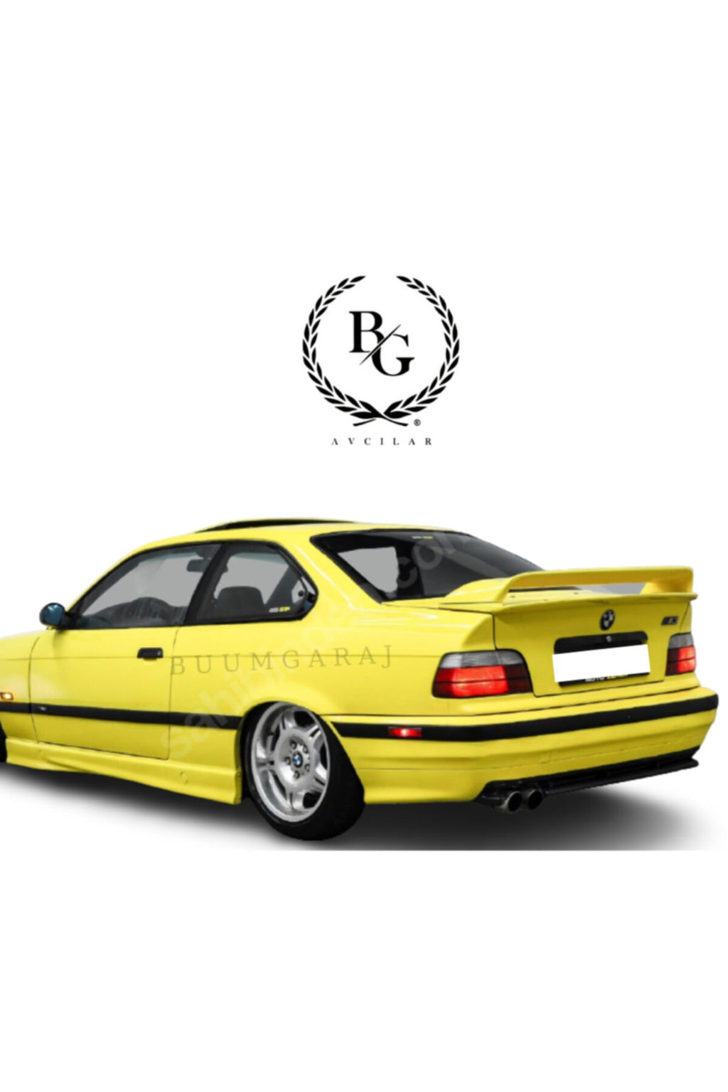 BMW E36 Yan Marşpiyel K Modeli Çizgi Model Sağ Sol Set (plastik) Boyasız Mat Siyah