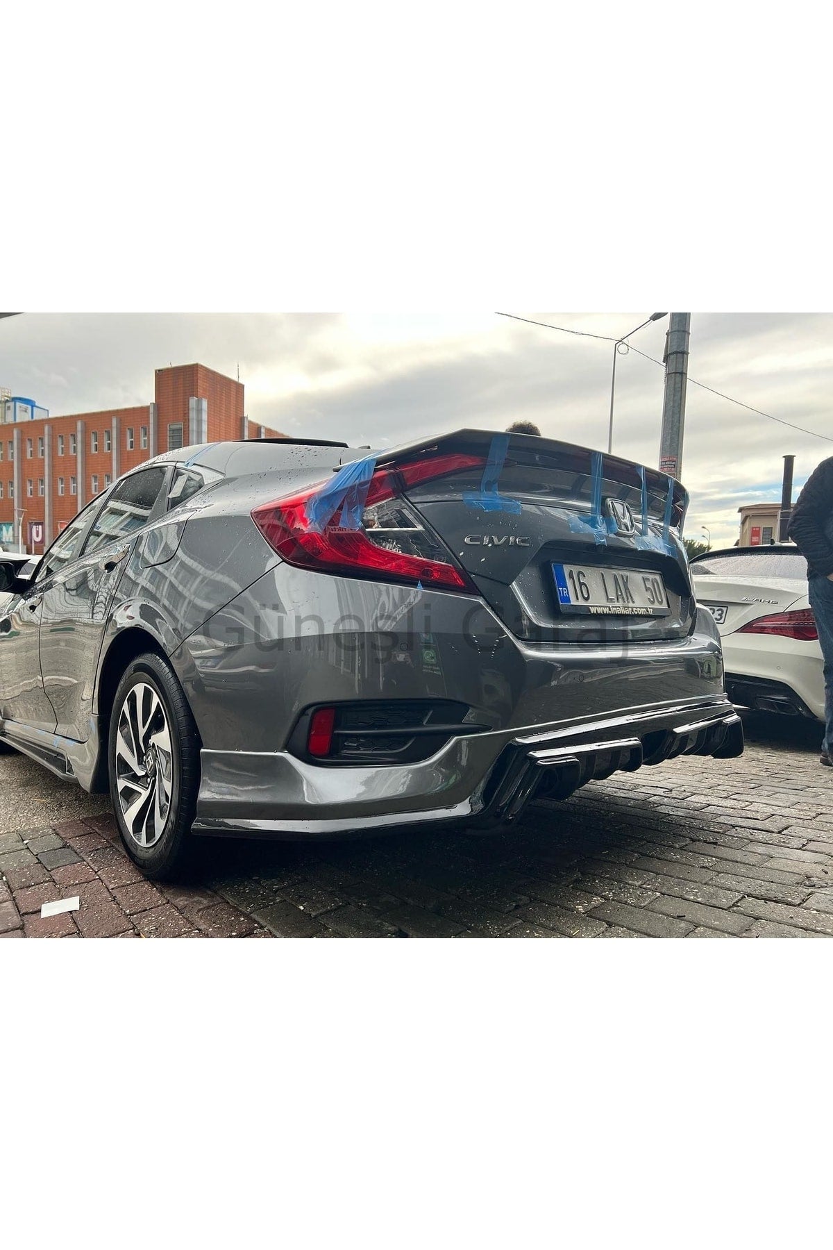 Honda Civic Fc5 2019-2021 Makyajlı Kasa Uyumlu Mugen Body Kit Seti Boyasız Plastik