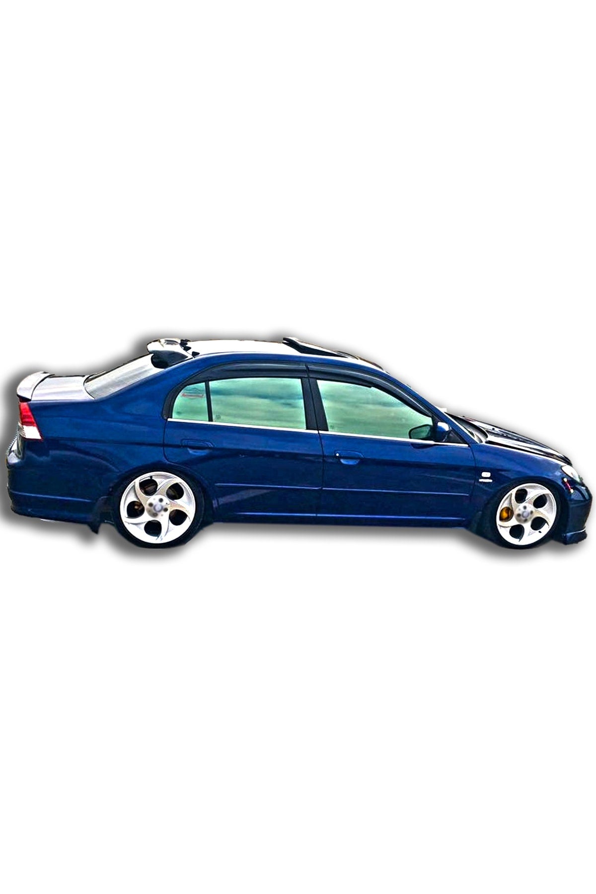 Honda Civic Vtec 2 2001-2006 Parlak Siyah Plastik Cam Üstü Spoiler