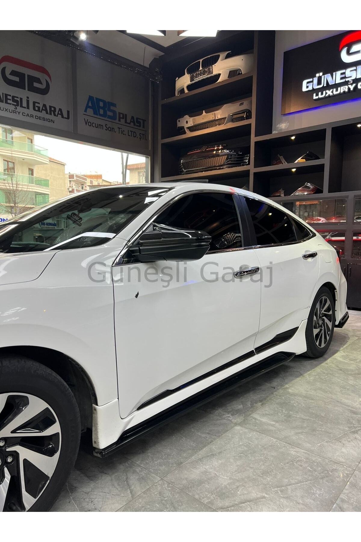 Honda Civic Fc5 2019-2021 Makyajlı Kasa Uyumlu Mugen Body Kit Seti Boyasız Plastik
